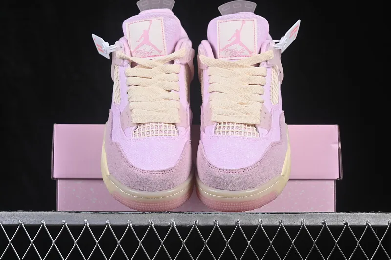 All categories Air Jordan Jordan series basketball shoes Air Jordan 4 Air Jordan 4 Retro "Iced Carmine" AJ4 Jordan 4 denim ice plum powder replica basketball shoes IB6716-600